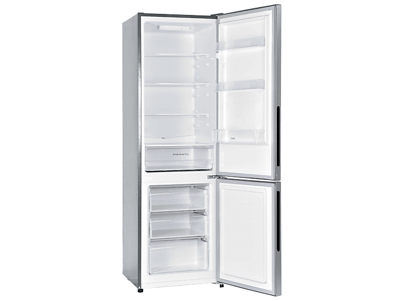Frigorífico combi - Candy CCG3L517ES, Multi Airflow, 176 cm, 262 l, Plata