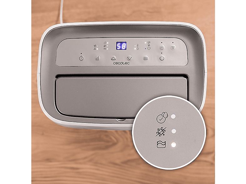 Deshumidificador - Cecotec BigDry 10000 Expert Connected, 30 L/día, Depósito extraíble 6 L, Control WiFi, Secado de ropa, Temporizador 24 h, Blanco