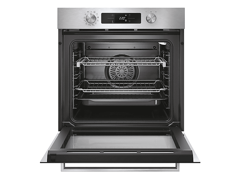 Horno - Candy CA6 N5B3EYTX, Multifunción, Aqualisis + Pyrolysis, 78 l, 59.5 cm, Inox