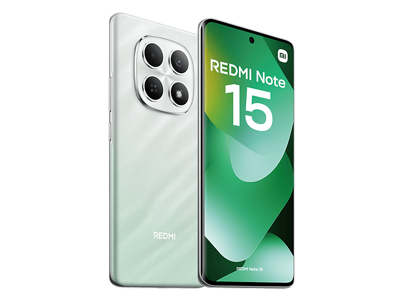 Móvil - Xiaomi Redmi Note 15, Verde bosque, 256 GB, 8 GB RAM, 6.77" AMOLED FHD+, MediaTek Helio G100-Ultra, 6000 mAh