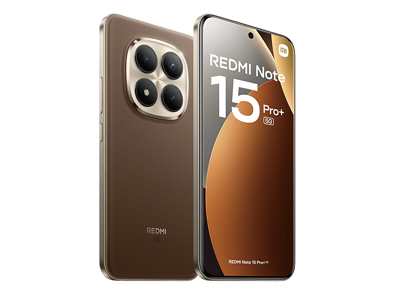 Móvil - Xiaomi Redmi Note 15 Pro+, Mocha brown, 256 GB, 8 GB RAM, 6.83" AMOLED CrystalRes, Snapdragon® 7s Gen, 6500 mAh