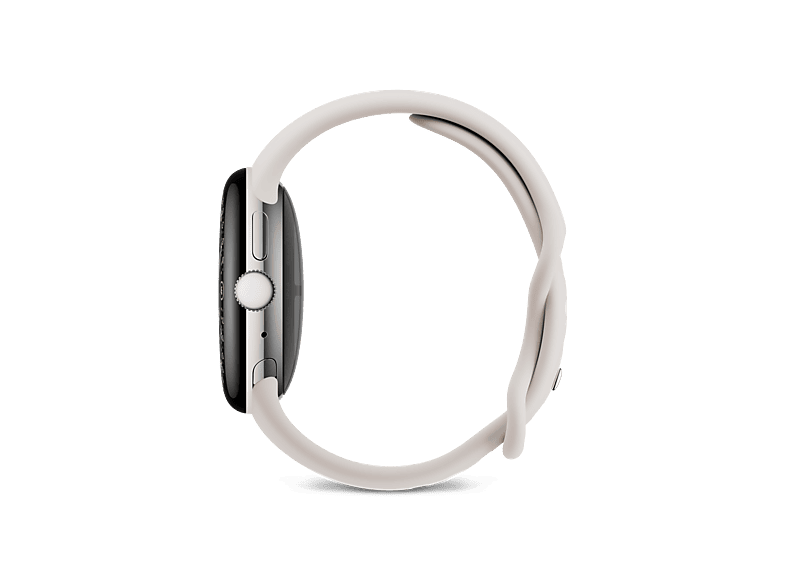 Smartwatch - Google PIXEL WATCH 4 41MM PORCELAIN, S-L, Aluminio 100% reciclado, Plata/Porcelana