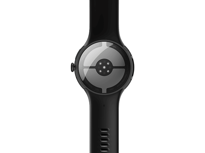 Smartwatch - Google PIXEL WATCH 4 45MM BLACK, S-L, Aluminio 100% reciclado, Negro/Obsidiana
