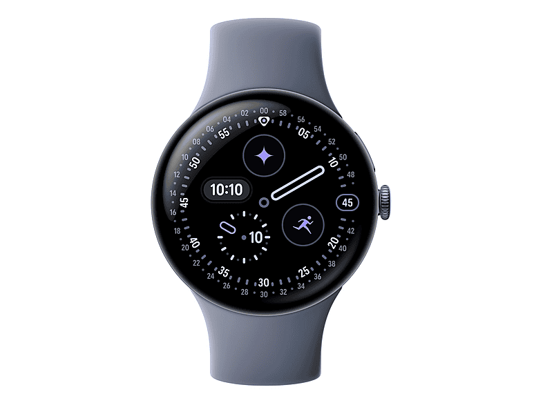 Smartwatch - Google PIXEL WATCH 4 45MM MOONSTONE, S-L, Aluminio 100% reciclado, Piedar lunar/Piedra lunar