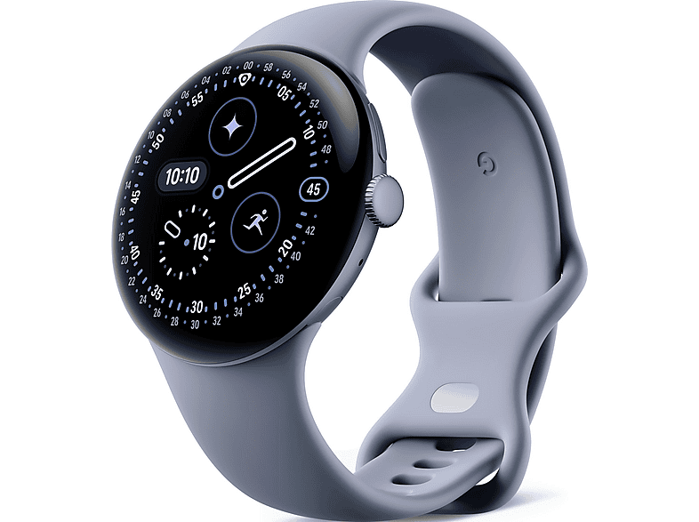 Smartwatch - Google PIXEL WATCH 4 45MM MOONSTONE, S-L, Aluminio 100% reciclado, Piedar lunar/Piedra lunar