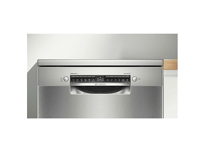 Lavavajillas libre instalación 60 cm - Bosch SMS4ECI28E, 14 servicios, 6 programas, 60 cm, Acero antihuellas