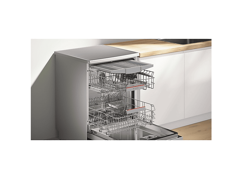 Lavavajillas libre instalación 60 cm - Bosch SMS4ECI28E, 14 servicios, 6 programas, 60 cm, Acero antihuellas