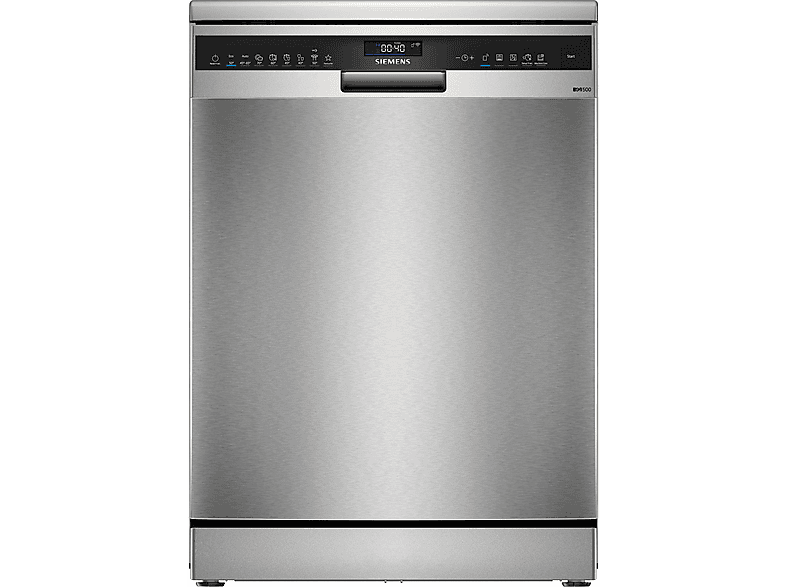 Lavavajillas libre instalación 60 cm - Siemens iQ500 SN25EI13CE, 14 servicios, 8 programas, 600 mm, Plata