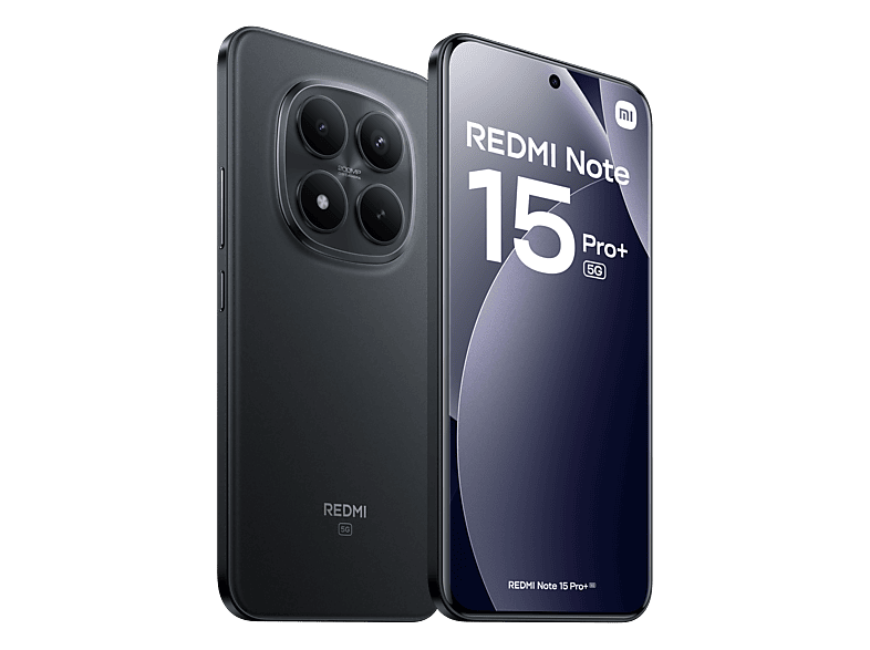 Móvil - Xiaomi Redmi Note 15 Pro+, Negro, 256 GB, 8 GB RAM, 6.83" AMOLED CrystalRes, Snapdragon® 7s Gen 4", 6500 mAh