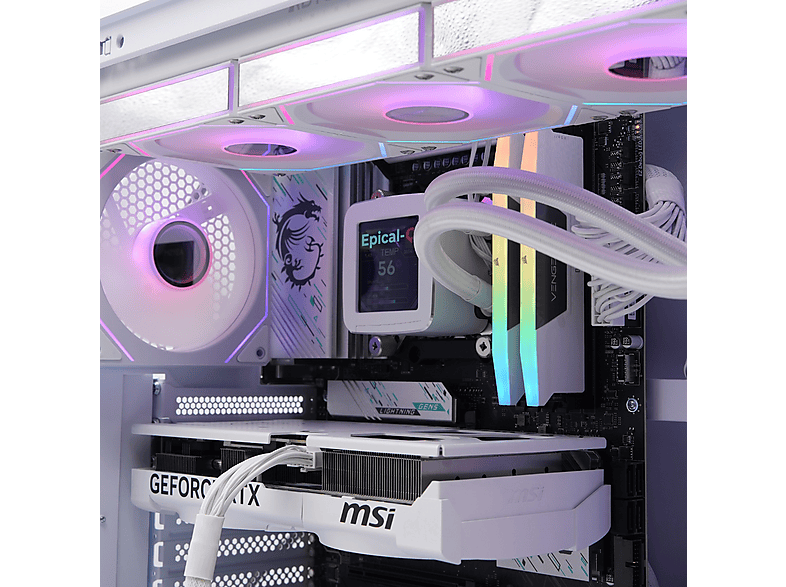 PC Gaming - Epical-Q Kaliopus, Intel Core i9 14900KF, 32 GB RAM, 2 TB SSD, GeForce RTX™ 5070, Windows 11 Pro, Blanco