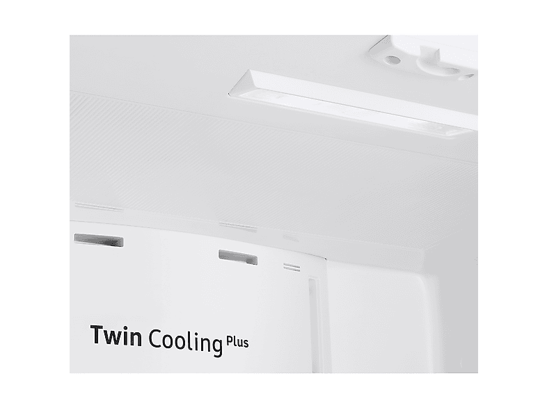 Frigorífico americano - Samsung RF50C530ES9/EF, Twin Cooling Plus, No Frost, 177.6 cm, 495 l, Dispensador agua y hielo, Inox