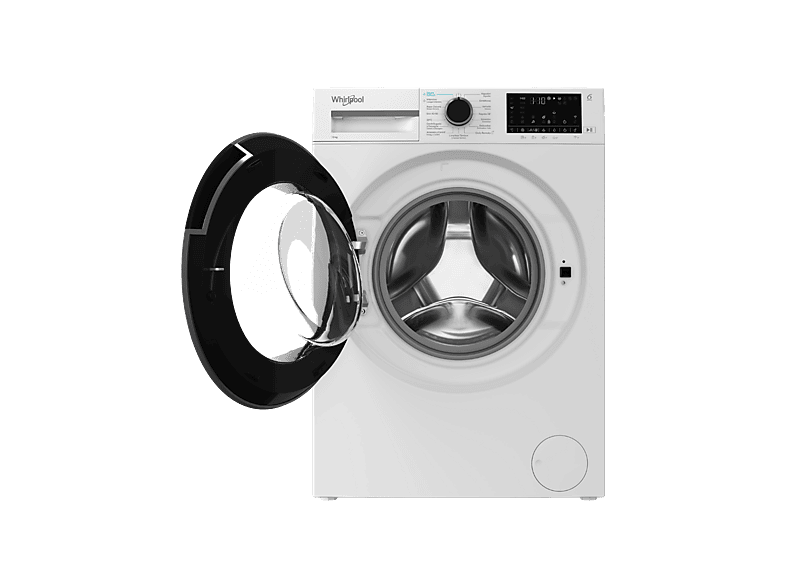 Lavadora carga frontal - Whirlpool WAM 07WB SPT, 10 kg, 1400 rpm, 15 Programas, Tecnología 6th Sense, Adaptative Wash, Blanco