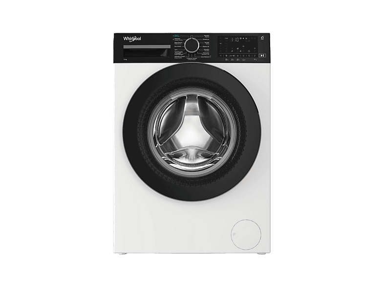 Lavadora carga frontal - Whirlpool WAM 27WB SPT, 12 kg, 1400 rpm, 15 Programas, Inverter, Tecnología 6th Sense, Rapid 28', Blanco