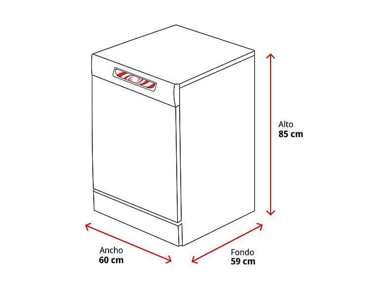 Lavavajillas - Whirlpool W8F HP51X, 15 servicios, 10 programas, 60 cm, MaxiSpace Tub, PowerClean Pro, Tecnología 6th Sense, Inox