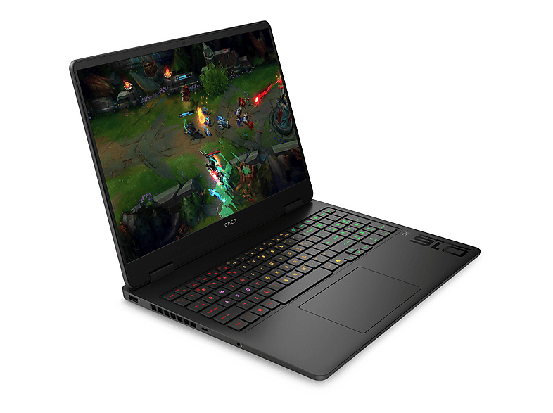 Portátil gaming - HP OMEN Slim Gaming Laptop 16-an0017ns, 16" WQXGA, Intel® Core™ Ultra 7 255H, 32GB RAM, 1 TB SSD, RTX™ 5060, Sin sistema operativo