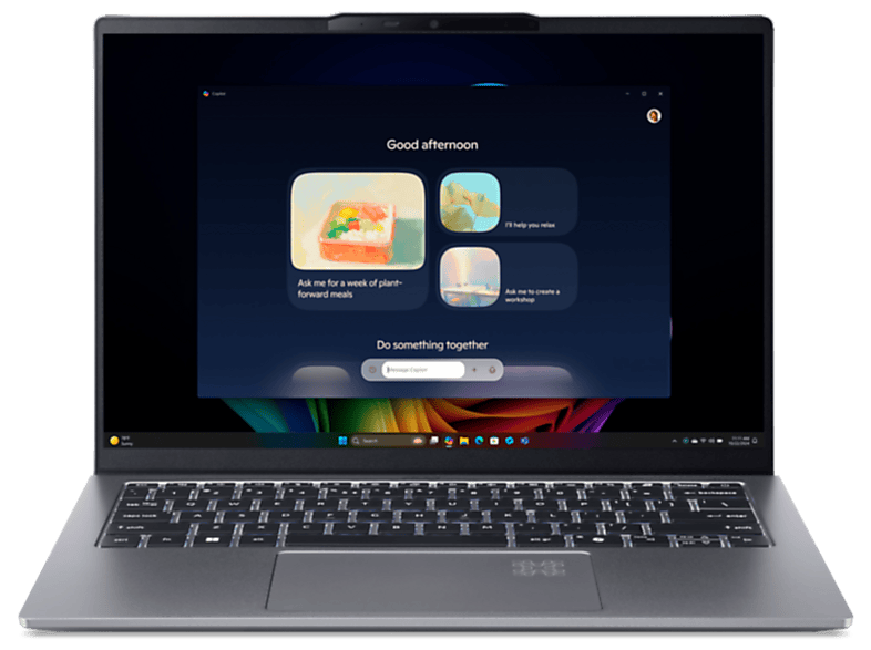 Portátil - Acer Swift Go 14 AI SFG14-64-R0YP Copilot+ PC, 14" WUXGA, AMD Ryzen™ AI 7 350, 50 TOPS, 32GB RAM, 1TB SSD, Radeon™ 860M, Windows 11 Home