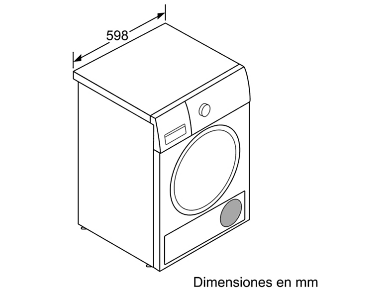 Secadora bomba de calor - Balay 3SB978B, Bomba de calor, 7 kg, Blanco