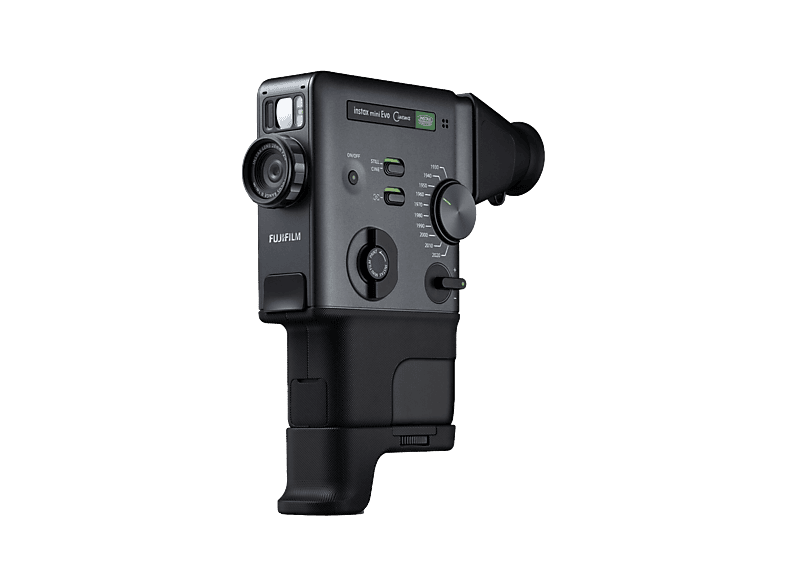Cámara instantánea - Fujifilm Instax mini Evo Cinema, 62mm x 46mm, Pantalla LCD TFT en color de 1.54", Temporizador, Negro