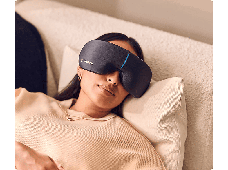Masajeador facial - Therabody SmartGoggles 2nd Gen, Para Cara, 180 min Autonomía, Vibración/Calor/Compresión, Negro