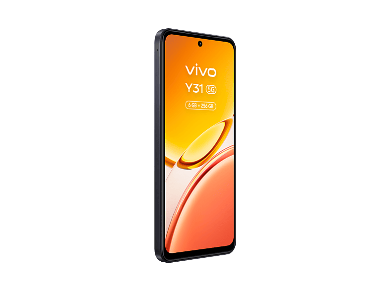 Móvil - Vivo Y31, Glowing Black, 256GB, 6GB RAM, 6.72" LCD, Qualcomm Snapdragon®  4 Gen 2, 6500 mAh