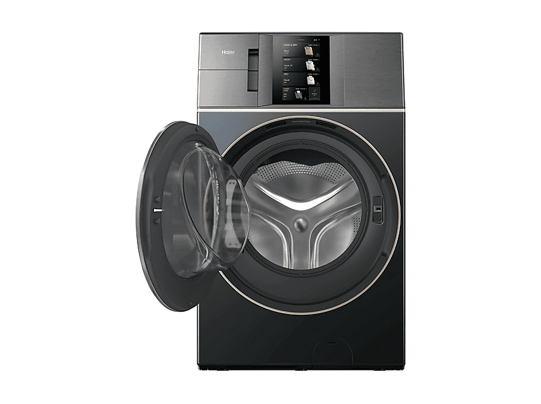 Lavadora secadora - Haier Couture Care Collection 11 HWD180BD12LGNU-S, 18 kg + 11 kg, 14 programas, Motor Direct Motion, Wi-Fi, Azul