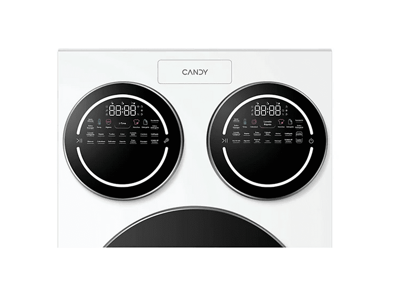 Lavadora carga frontal - Candy Multiwash MQD 410CBL9-37, 10+1+1 kg, 1400 rpm, 20 programas, Triple Tambor, Motor Direct Motion, Wi-Fi, Blanco