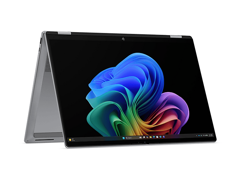 Convertible 2 en 1 - HP OmniBook X Flip 16-cc0000ns, Copilot+PC, 50 TOPS, AMD Ryzen™ AI 7 450, 32 GB RAM, 1TB SSD, Windows 11 Home, Meteor silver