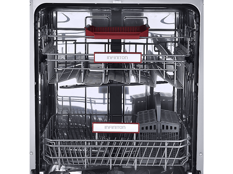 Lavavajillas - Infiniton DIW-6225XD3, 14 Servicios, 8 Programas, 59.8 cm Ancho, Automatic door opening, Inox