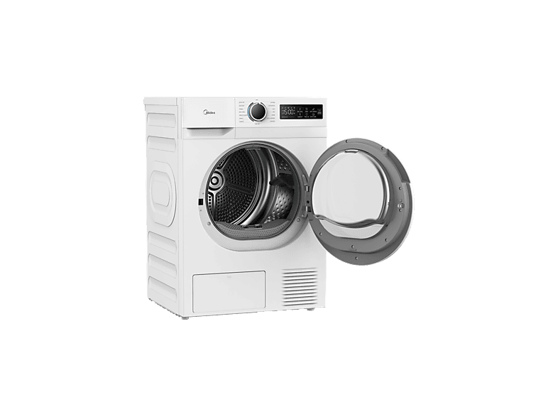 Secadora bomba de calor - Midea MD110H80/W-ES, 8 kg, 15 Programas, My Cycle, Antiarrugas, Blanco