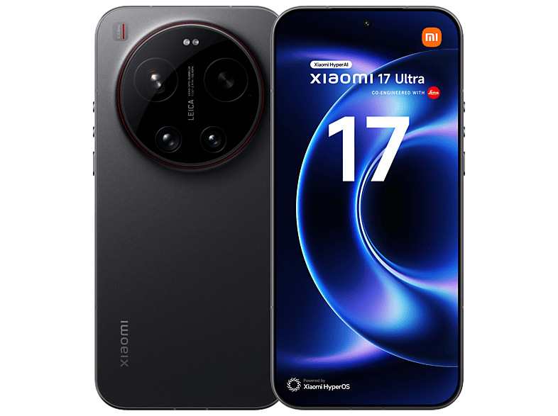 Móvil - Xiaomi 17 Ultra, Negro, 512GB, 16GB RAM, 6.9" Hyper RGB OLED display, Snapdragon® 8 Elite Gen 5 Mobile Platform, 6000 mAh