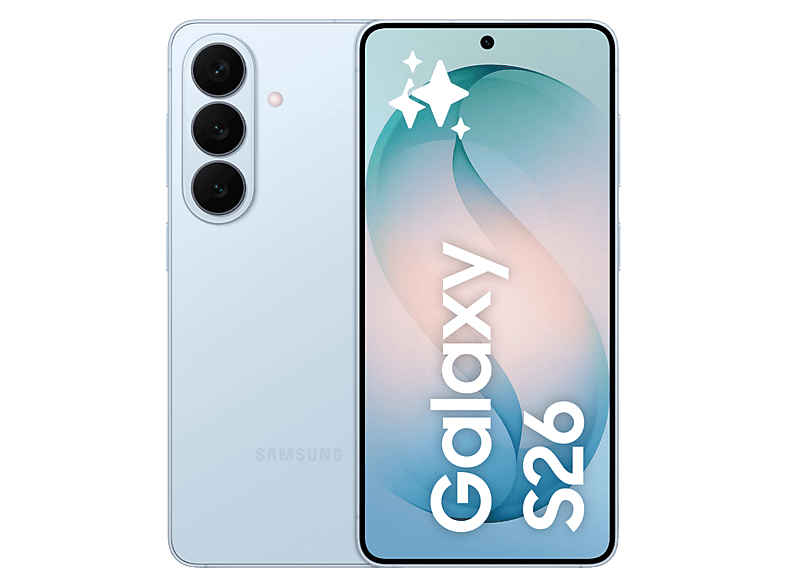 Móvil - Samsung Galaxy S26, Azul Cielo, 256 GB, 12 GB RAM, 6.3" FHD+, Exynos 2600, 4300 mAh, Android 16