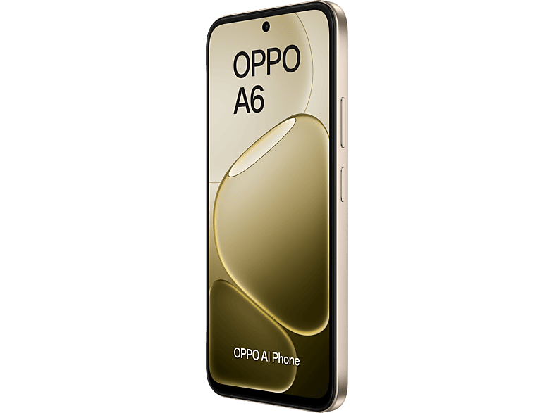 Móvil - Oppo Bundle A6 4G, Aurora Gold, 256 GB, 6 GB RAM, 6.75" LCD, Qualcomm Snapdragon®685 (6nm), 6.500mAh, Incluye Cargador 45W y Auriculares