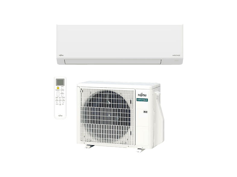 Aire acondicionado Split 1 x 1 - Fujitsu ASY25-KL, Inverter, 2150 fg/h, 2150 kcal/h, WiFi, R-32, Blanco