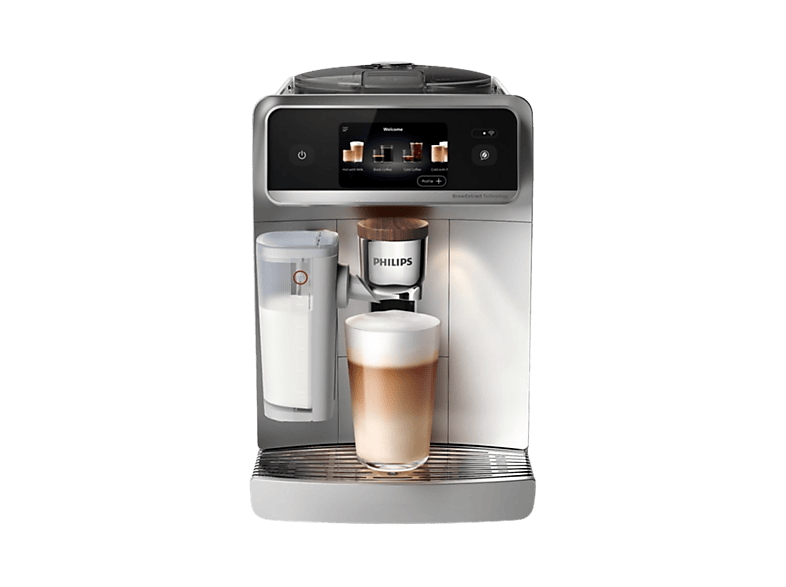 Cafetera superautomática - Philips Café Aromis EP8757/20, 15 Bar, 54 Bebidas, LatteGo Pro, SilentBrew, AquaClean, 1,9 L, 8 Perfiles, 3 Años Garantía