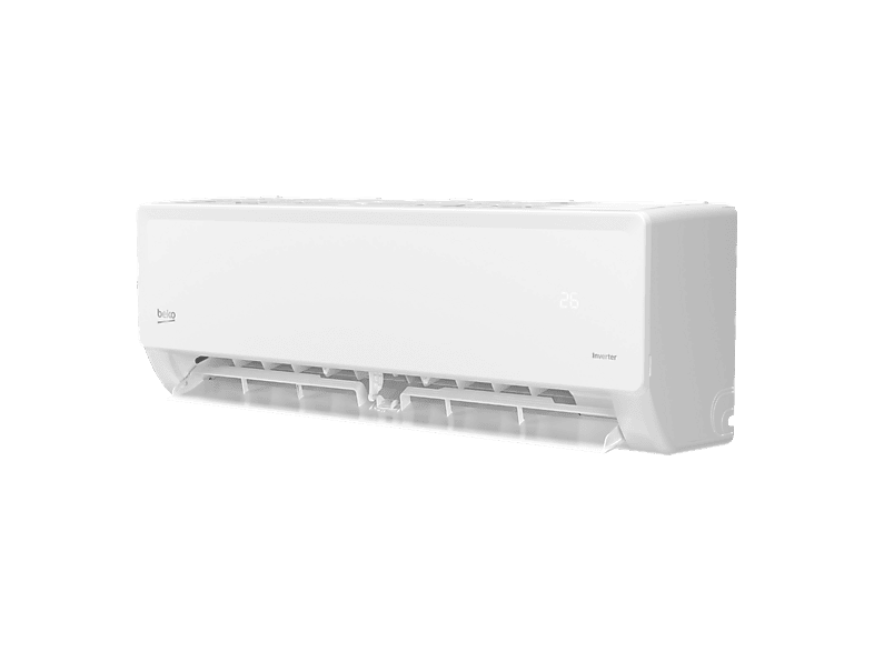 Aire acondicionado Split 1 x 1 - Beko BEHPP 120/BEHPP 121, WiFi, Función Deshumidificar, Turbo, Blanco