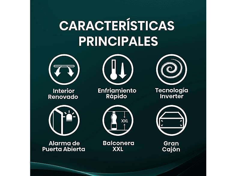 Frigorífico americano - Hisense RS3P558NEIC, Total No Frost, Multi Air Flow, 178.6 cm, 544 l, Inox