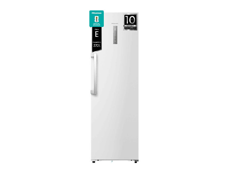 Frigorífico una puerta - Hisense RL3K370SEWE1, Total No Frost, 185.6 cm, 372 l, Kitchen Fit, Ventilación Inferior, Blanco