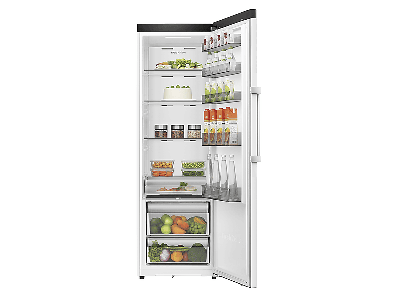 Frigorífico una puerta - Hisense RL3K370SEWE1, Total No Frost, 185.6 cm, 372 l, Kitchen Fit, Ventilación Inferior, Blanco