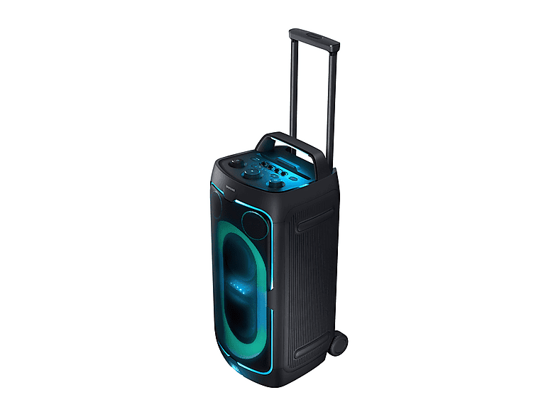 Altavoz de gran potencia - Samsung MX-ST50F/ZF, 240W, Con batería, Autonomía 18h, Portátil para fiestas, Asa de transporte y ruedas, Bluetooth