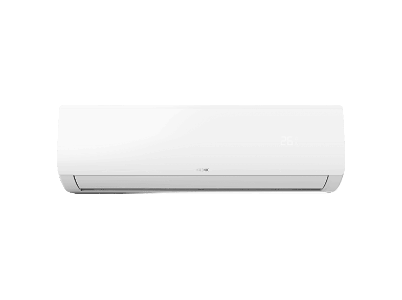 Aire acondicionado Split 1 x 1 - Koenic KAC 12026 ES IDP, Split, 3400 W frío, 3420 W calor, 550 m³/h, R32, Silencioso, Eficiencia EER 6.1, Blanco