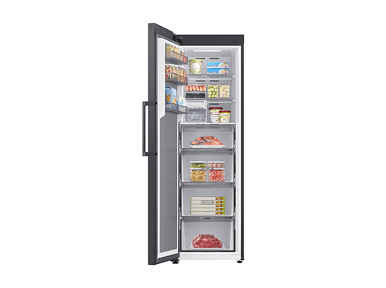 Congelador vertical - Samsung Bespoke AI RZ70H32HDFEF, 323 l, 185.8 cm, Grafito