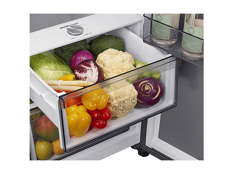 Frigorífico una puerta - Samsung Bespoke AI RR70H39CDFEF, No Frost, 185.8 cm, 387 l, Wifi, Grafito