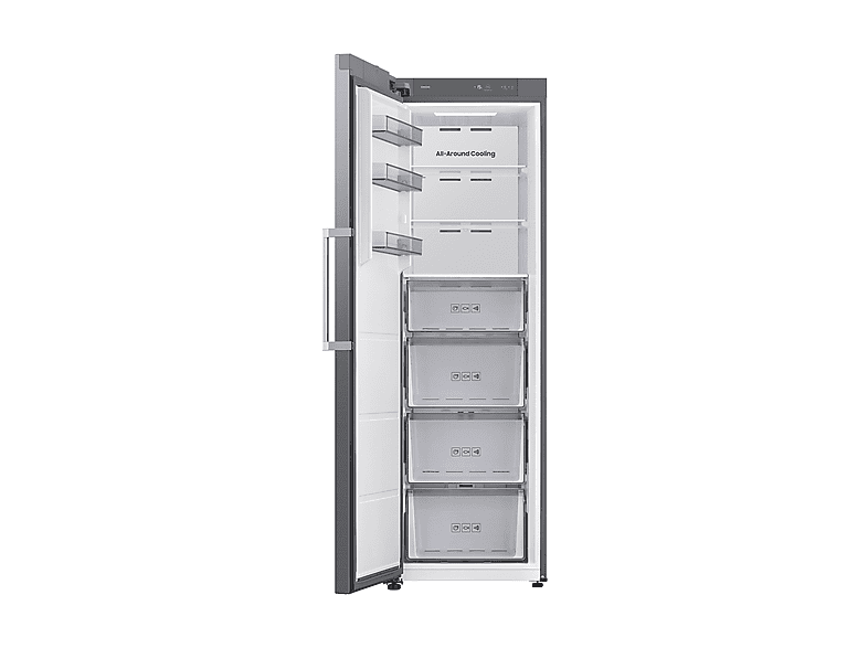 Congelador vertical - Samsung RZ40H32PETEF, 323 l, 185.8 cm, Inox