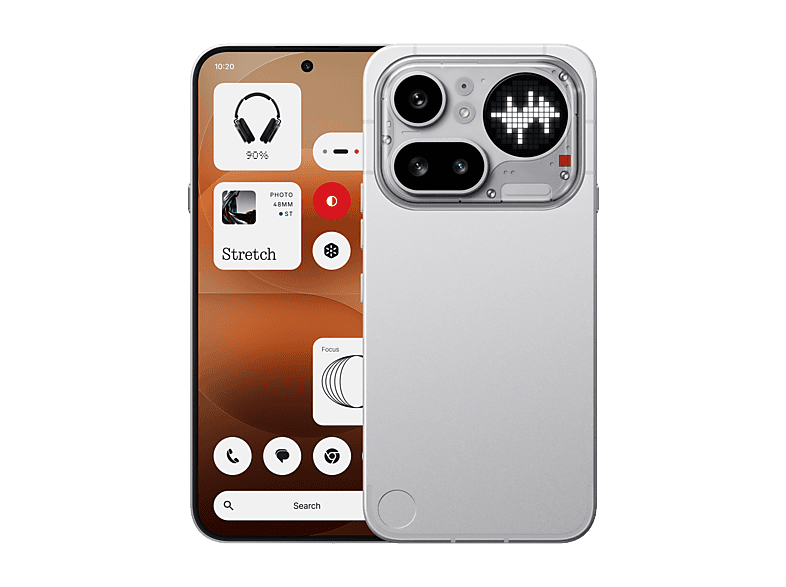 Móvil - Nothing Phone 4a Pro, Plata, 256GB, 8GB, 6.83" AMOLED, Qualcomm Snapdragon 7 Gen 4, 5080 mAh