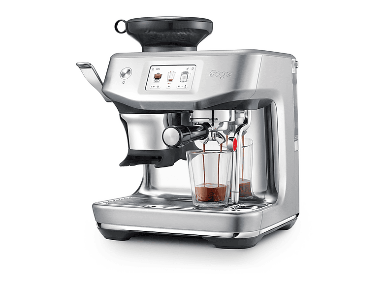 Cafetera express - Sage Barista Touch Impress, 9 bar, 1700 W, 2L, 2 Tazas, Con Extracción en Frío, Acero inoxidable cepillado