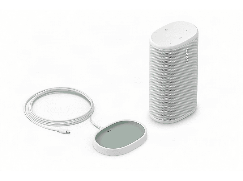 Altavoz bluetooth - Sonos Play, WiFi 6, 24h Autonomía, IP67, Control por Voz, Sonido Estéreo, Blanco