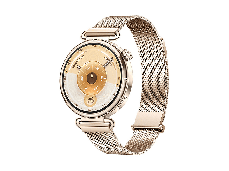 Smartwatch - Huawei WATCH GT6 41MM GOLD MILANESE, Acero inoxidable, Oro