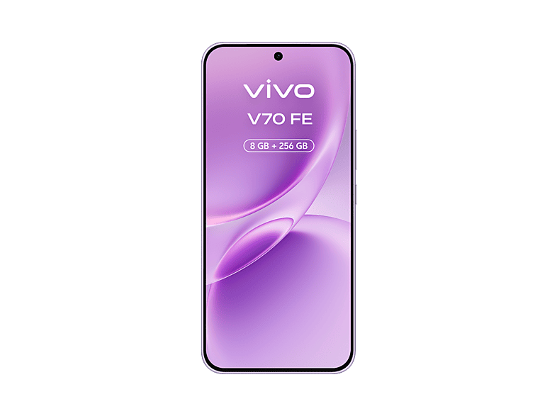 Móvil - Vivo Bundle V70 FE, Muse Purple, 256GB, 8GB RAM, 6.83" AMOLED, Dimensity 7360-Turbo, 7000 mAh