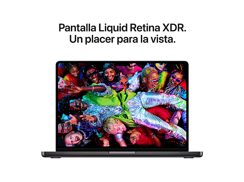Portátil - Apple MacBook Pro (2026) 14.2" Liquid Retina XDR, Chip M5 Pro Apple, CPU 18 núcleos, GPU 20 núcleos, 24GB RAM, 2TB SSD, Negro espacial