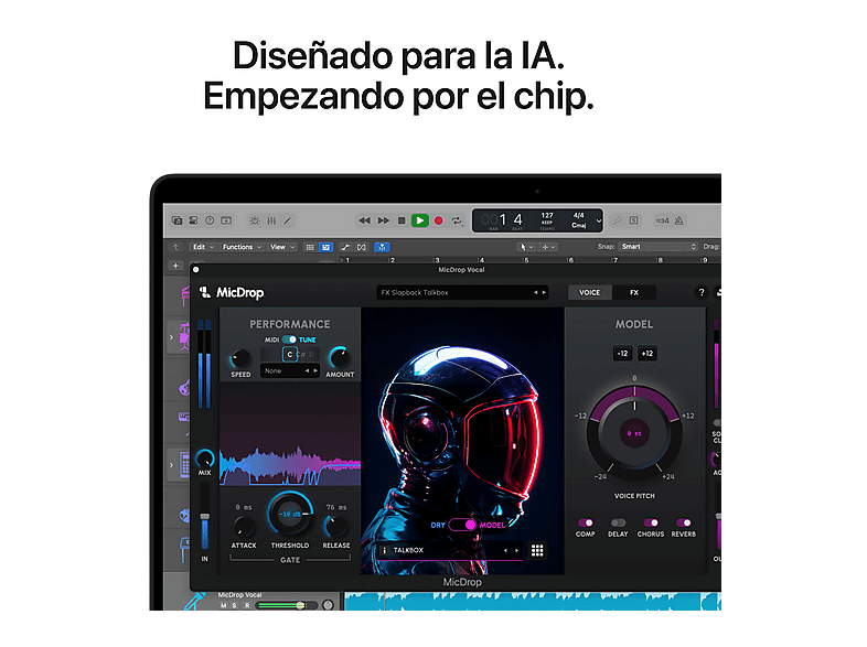 Portátil - Apple MacBook Pro (2026) 14.2" Liquid Retina XDR, Chip M5 Max Apple, CPU 18 núcleos, GPU 32 núcleos, 36GB RAM, 2TB SSD, Negro espacial